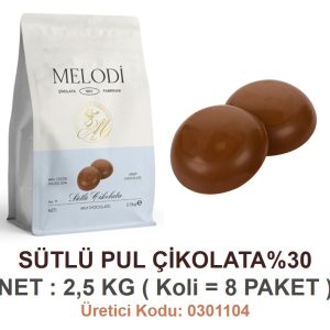 MLD - MELODİ SÜTLÜ PUL ÇİKOLATA [ 2,5 KG ]