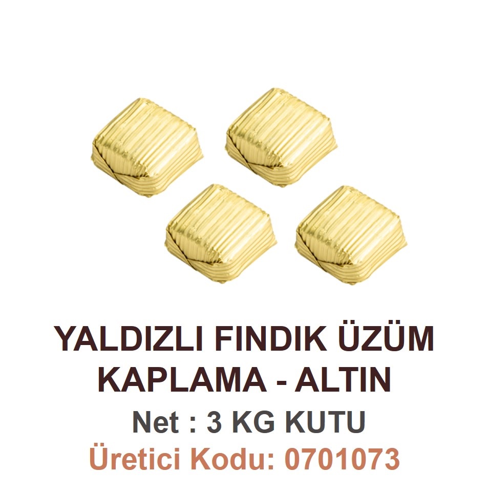 MLD - YALDIZLI FINDIK KAPLAMA ÜZÜMLÜ ALTIN[ 3 KG ]