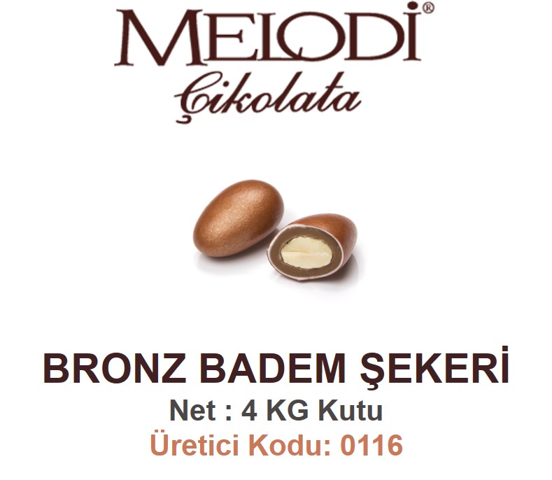 MLD - BRONZ BADEM ŞEKERİ [ 4 KG ]