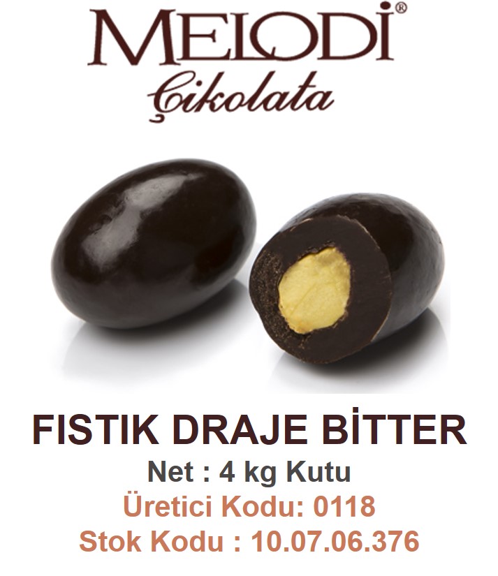 MLD - FISTIK DRAJE  - BİTTER [ 4 KG ]