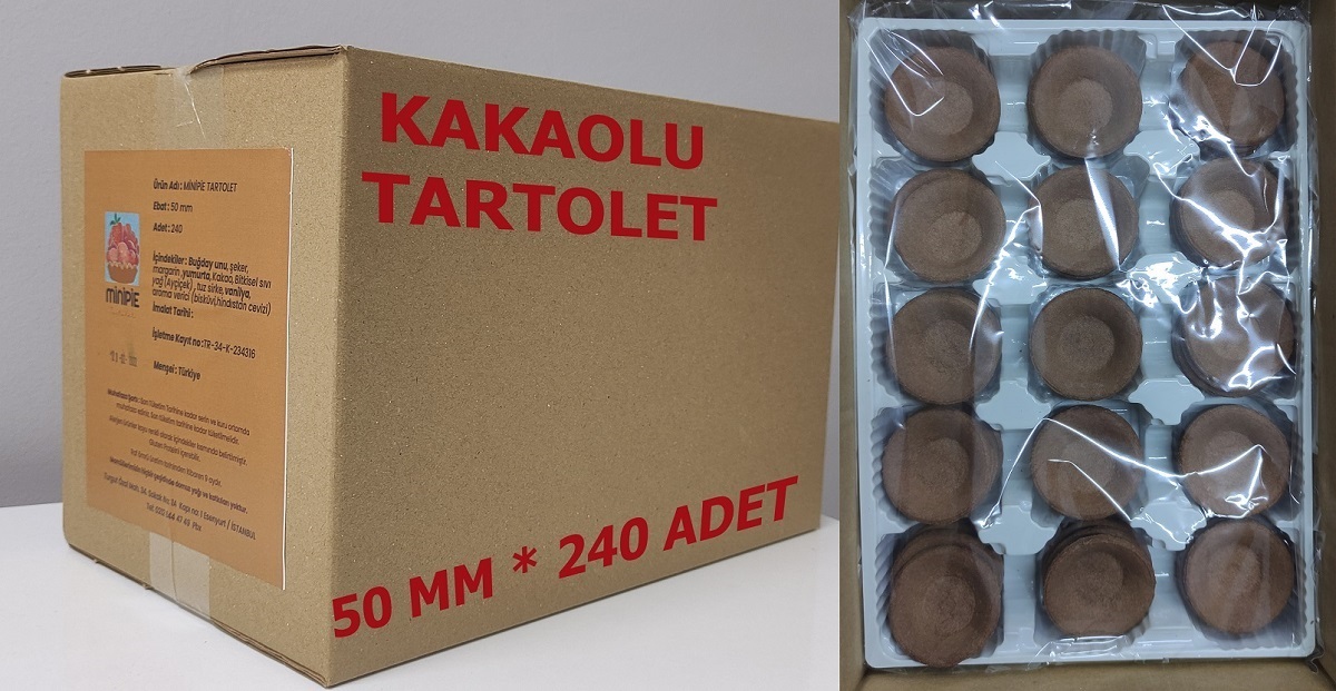 MİNİPİE KAKAOLU TATLI TARTOLET [ 240 ADET ]