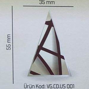 KOR.DEKOR ÜÇGEN - DESENLİ [ 384 ADET ] - US.001