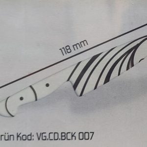 KOR.DEKOR BIÇAK-BEYAZ DESENLİ [ 160 AD.] - BCK.007
