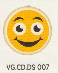 KOR.DEKOR DAİRE-EMOJİ GÜLEN YÜZ [ 288 AD.]- DS.007