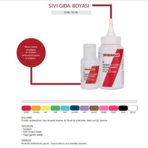 Ş&S YENİLEBİLİR SIVI GIDA BOYASI - SARI [ 150 ml ]