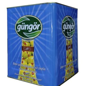 GÜNGÖR 161/180 BİBERLİ YEŞİL ZEYTİN [ 10 KG ]