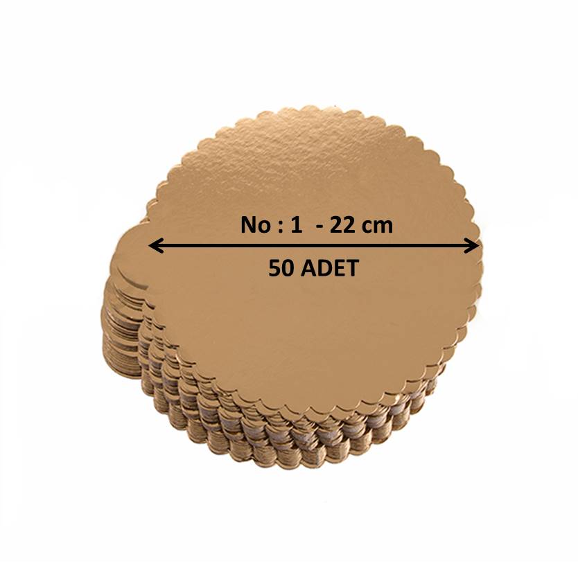 PASTA MENDİLİ - KALIN [ NO:1 - 22 CM ] [ 50 ADET ]