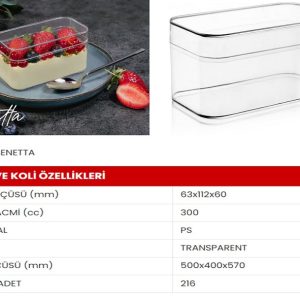MAY-287 BENETTA KAPAKLI KAP 300cc [ 216 ADET]