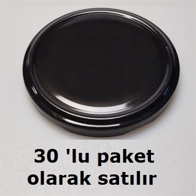 SİYAH KAPAK - MAGNOLYA KAVANOZU İÇİN [ 30  ADET ]